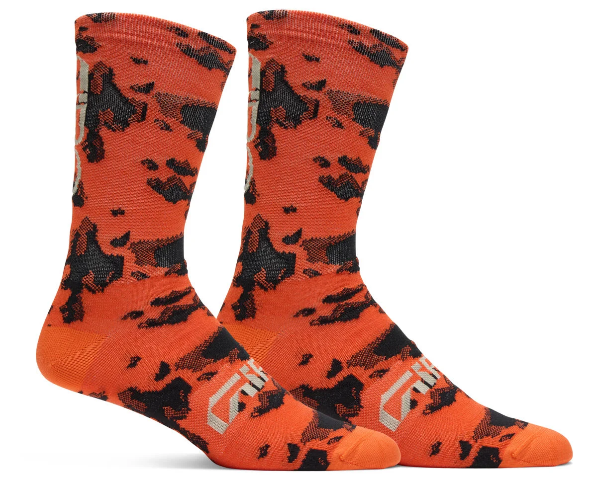 Giro Seasonal Merino Wool Socks (Motion Orange) (S)